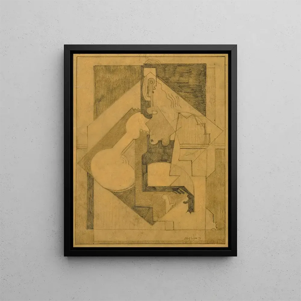 Gemälde Studie für Die Frau mit Handschuh oder Komposition - Albert Gleizes | Kunstdruck