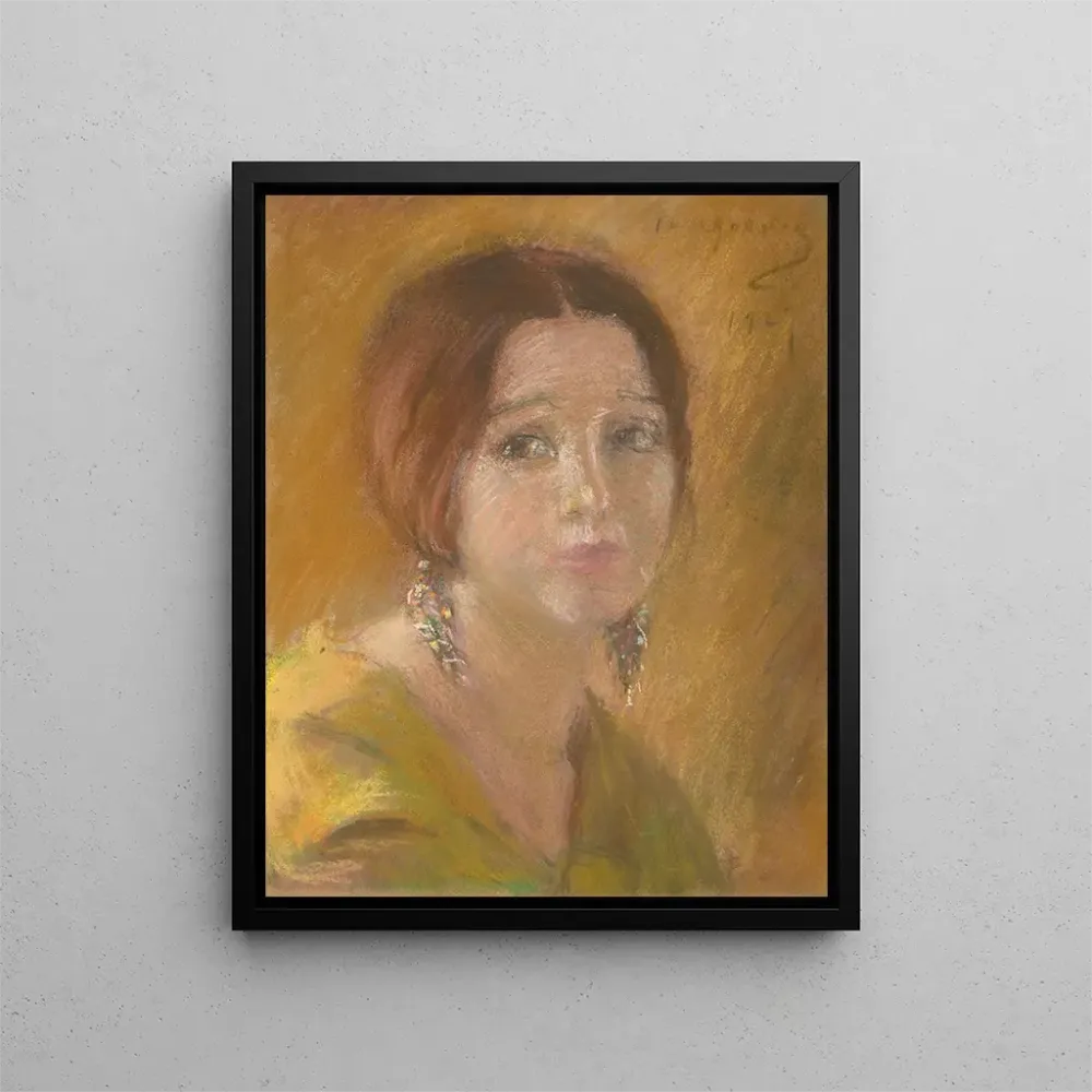 Gemälde Studie eines Frauenkopfes - Alice Pike Barney | Kunstdruck