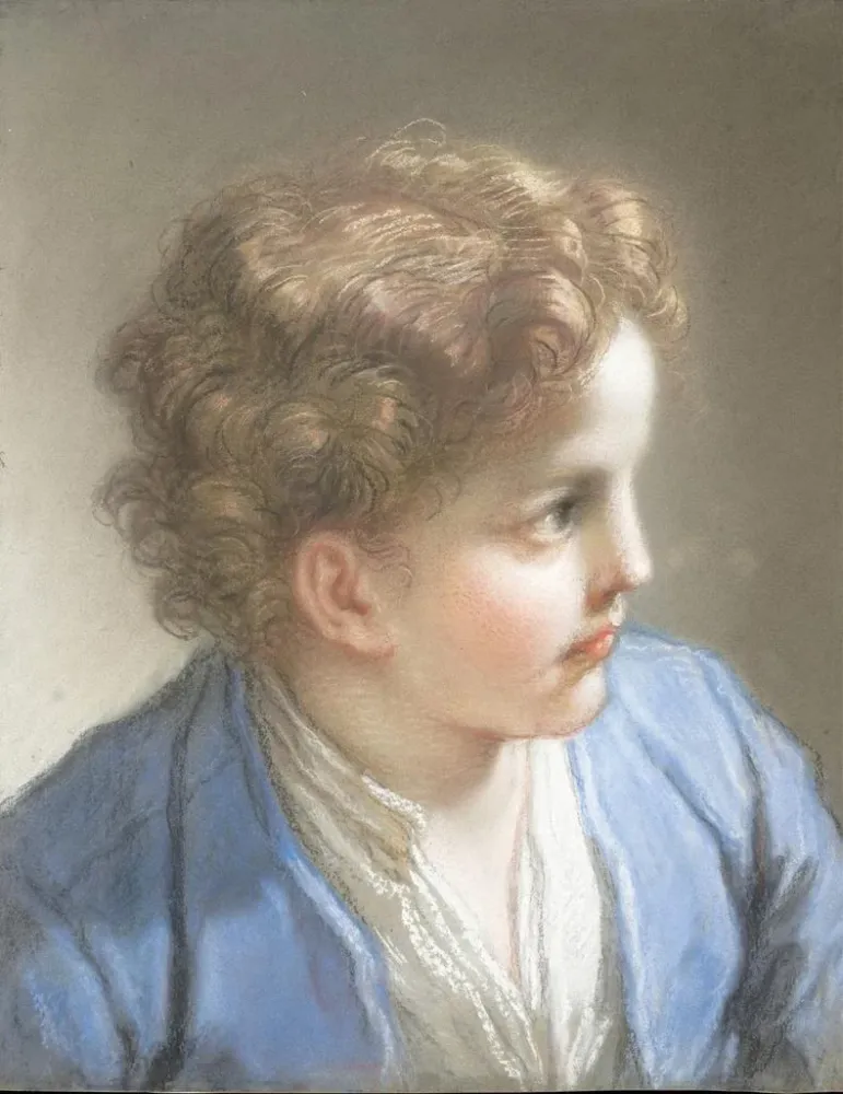 Gemälde Studie eines Jungen blauer Jacke - Benedetto Luti | Kunstdruck