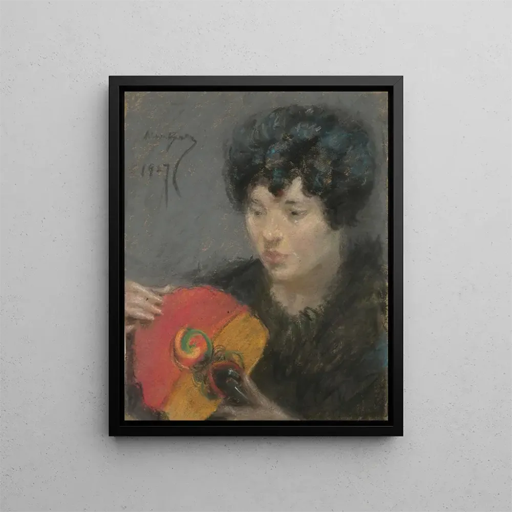Gemälde Studium mit einem Ventilator - Alice Pike Barney | Kunstdruck