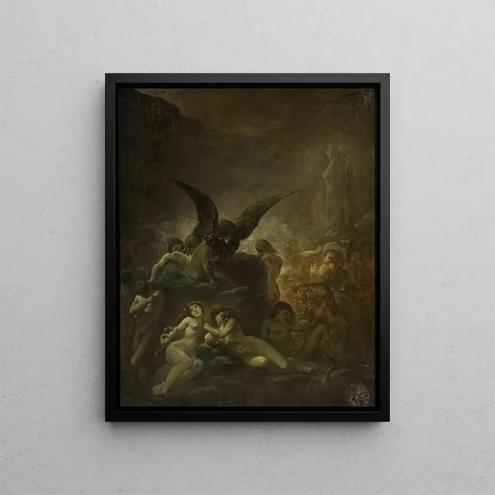 Gemälde Szenen allegorischer Hölle von Dante - Cyprian Kamil Norwid | Kunstdruck