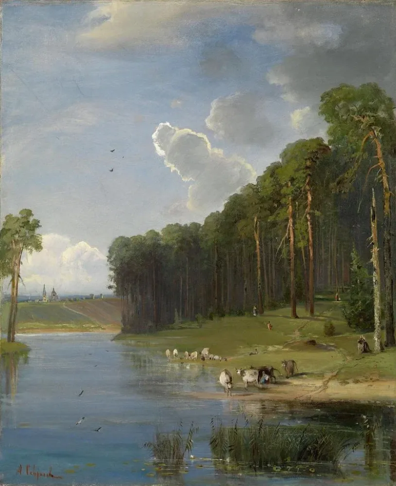 Gemälde Szenen aus der Landschaft - Alexei Kondratievich Savrasov | Kunstdruck