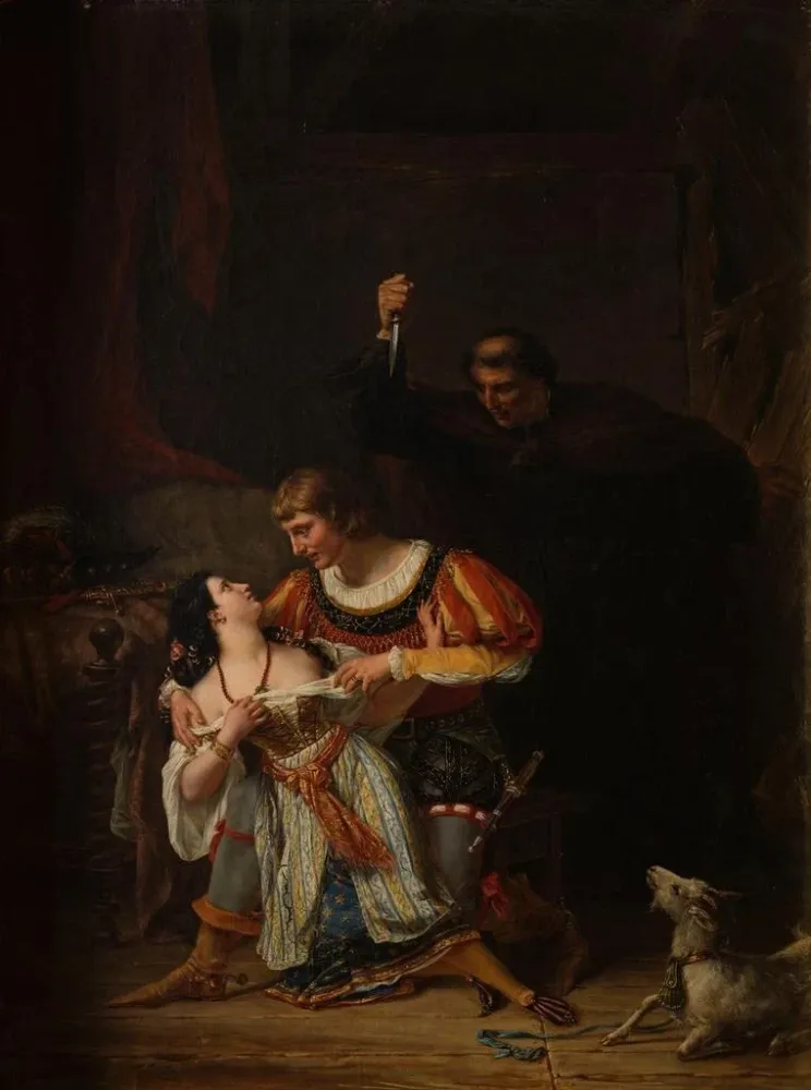 Gemälde Szenen aus Notre-Dame de Paris - Auguste Couder | Kunstdruck