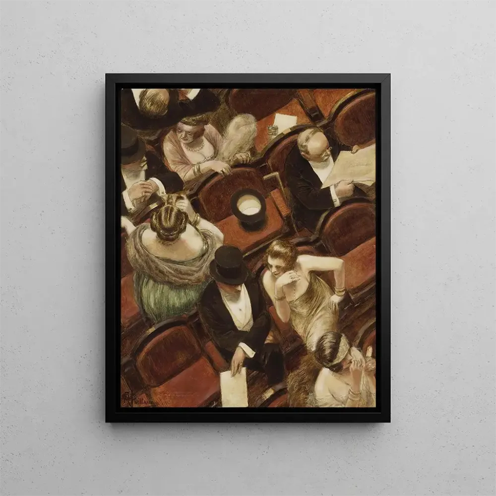 Gemälde Am Theater - Albert Guillaume | Kunstdruck