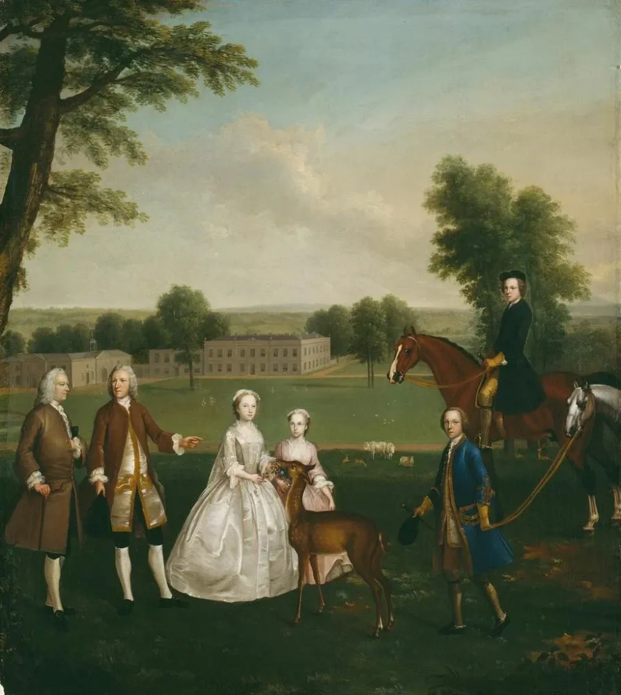 Gemälde Thomas Lister und seine Familie Gisburne Park - Arthur Devis
