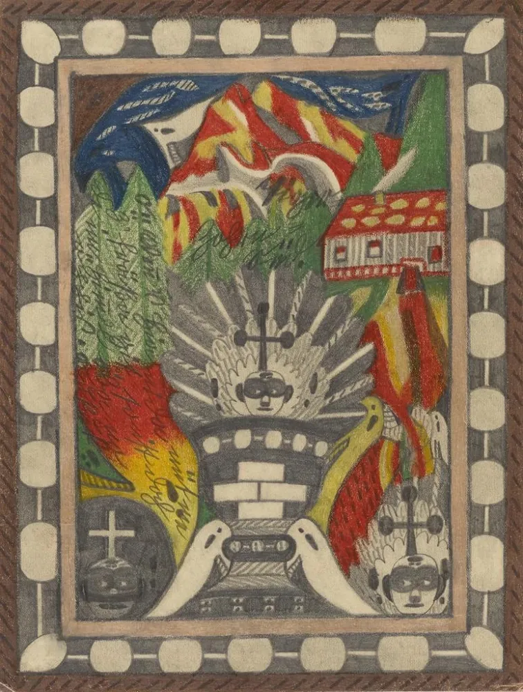 Gemälde TigerZohrnGéantGlacierHautes AlpesStok im Nordwesten Indiens - Adolf Wölfli | Kunstdruck