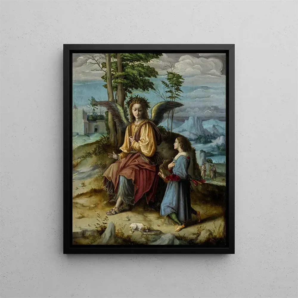 Gemälde Tobias und der Engel - Bacchiacca | Kunstdruck