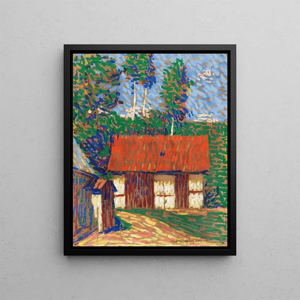 Gemälde Toit rouge - Arthur Segal | Kunstdruck