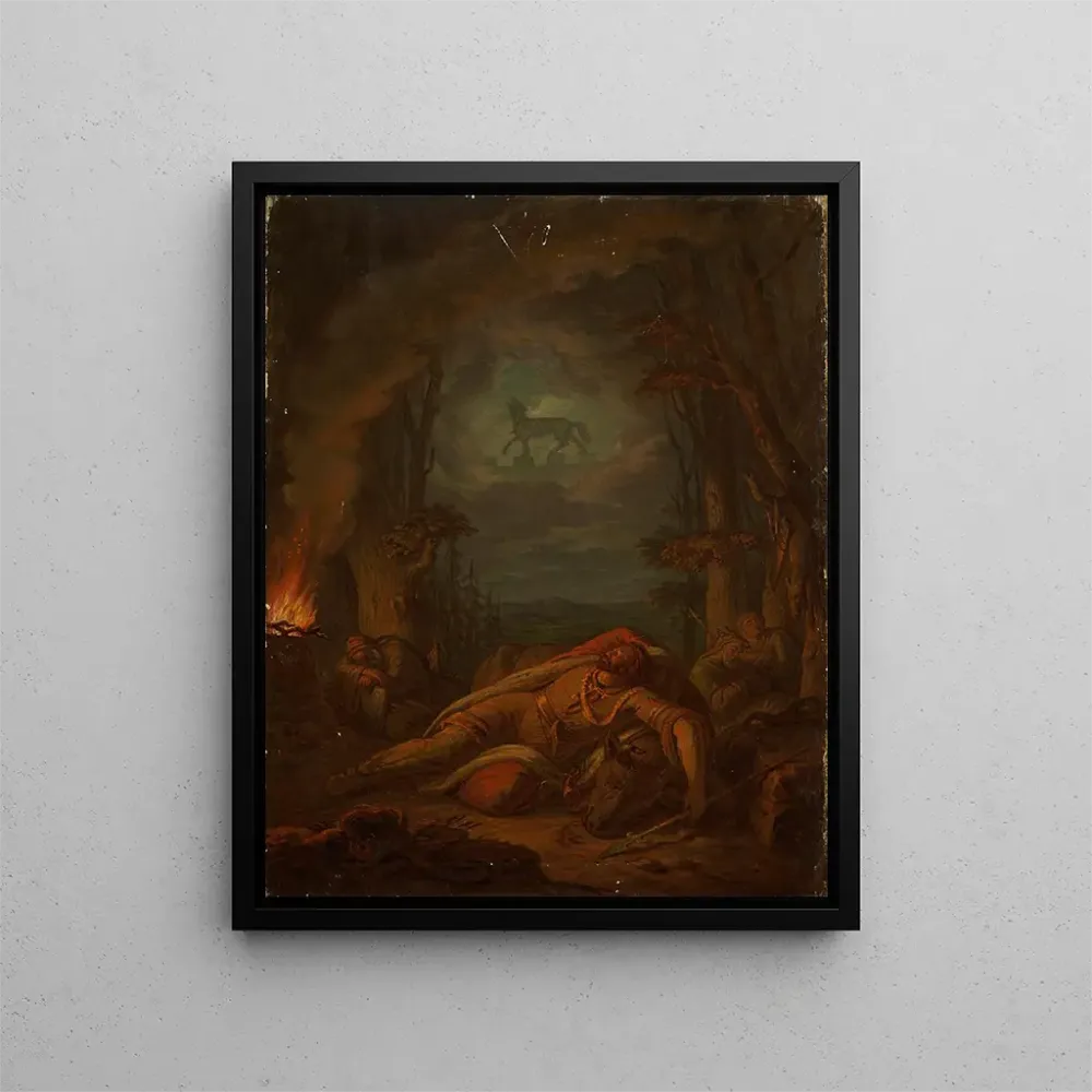 Gemälde Traum von Gediminas auf dem Eisentau - Aleksander Lesser | Kunstdruck