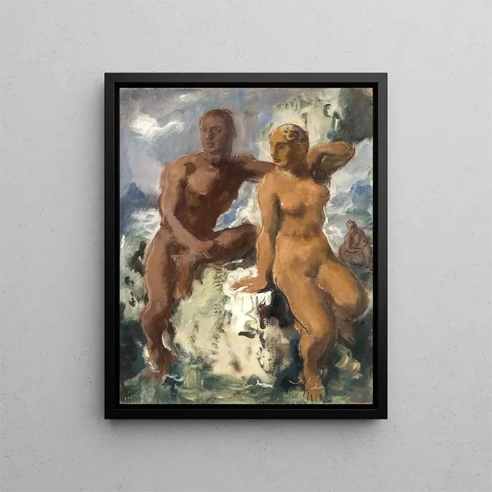 Gemälde Triton und Nymphe Capri - Alexandre Iacovleff | Kunstdruck