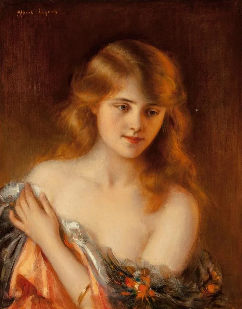 Gemälde Träumerei - Albert Lynch | Kunstdruck