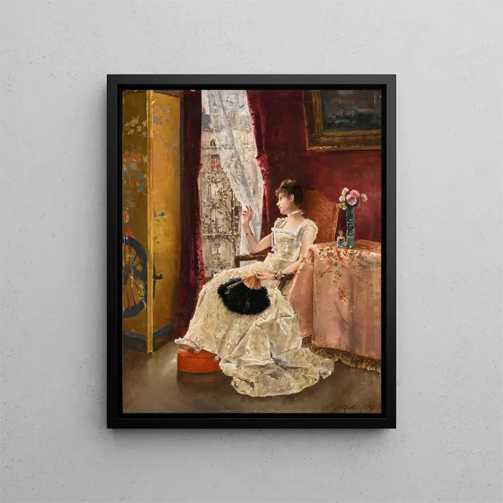 Gemälde Träumerei - Alfred Stevens | Kunstdruck