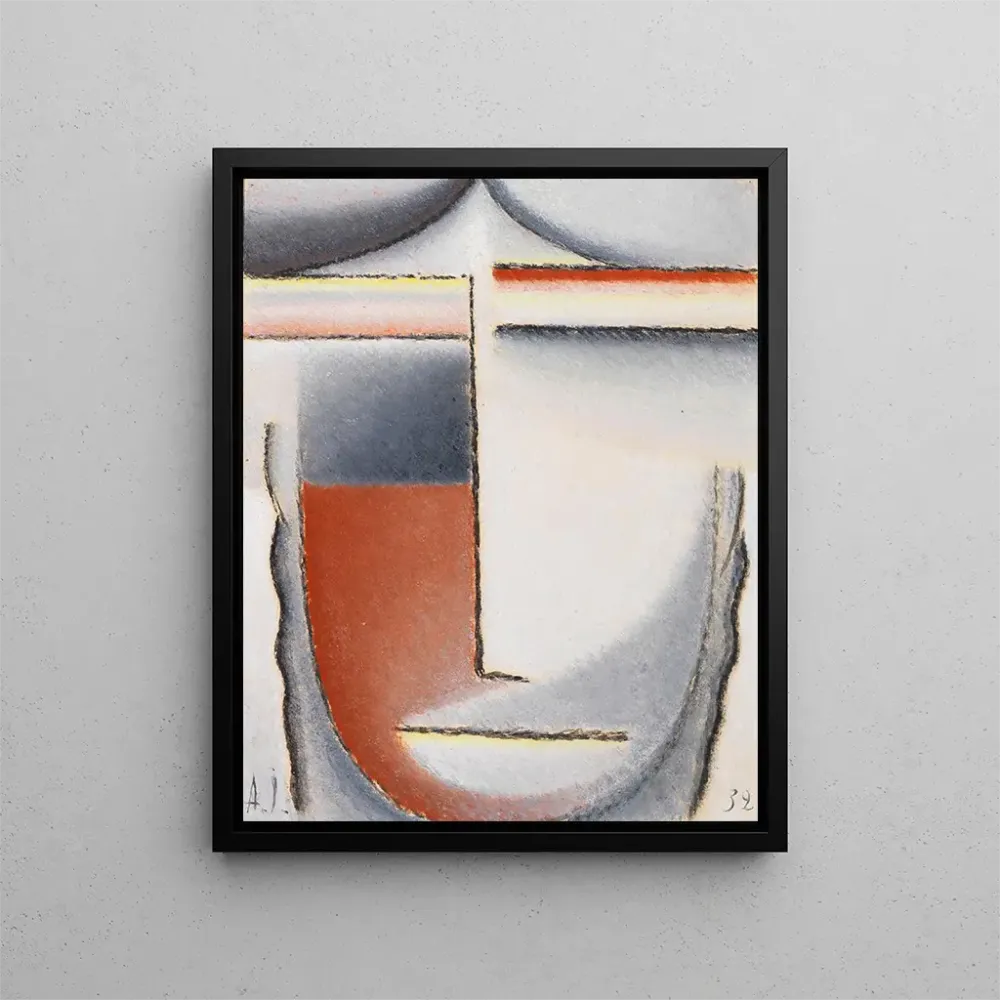 Gemälde Tête abstraite d'ambiance hivernale - Alexej von Jawlensky | Kunstdruck