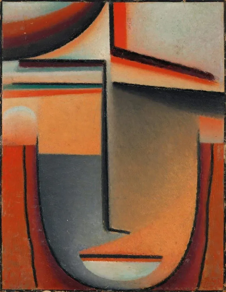Gemälde Tête abstraite tragique - Alexej von Jawlensky | Kunstdruck