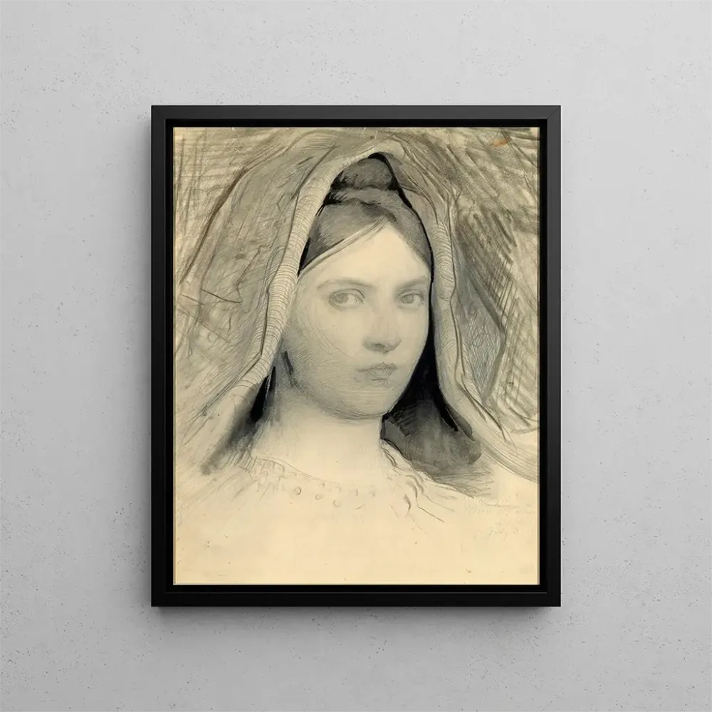 Gemälde Tête de Mary B. Thayer - Abbott Handerson Thayer | Kunstdruck