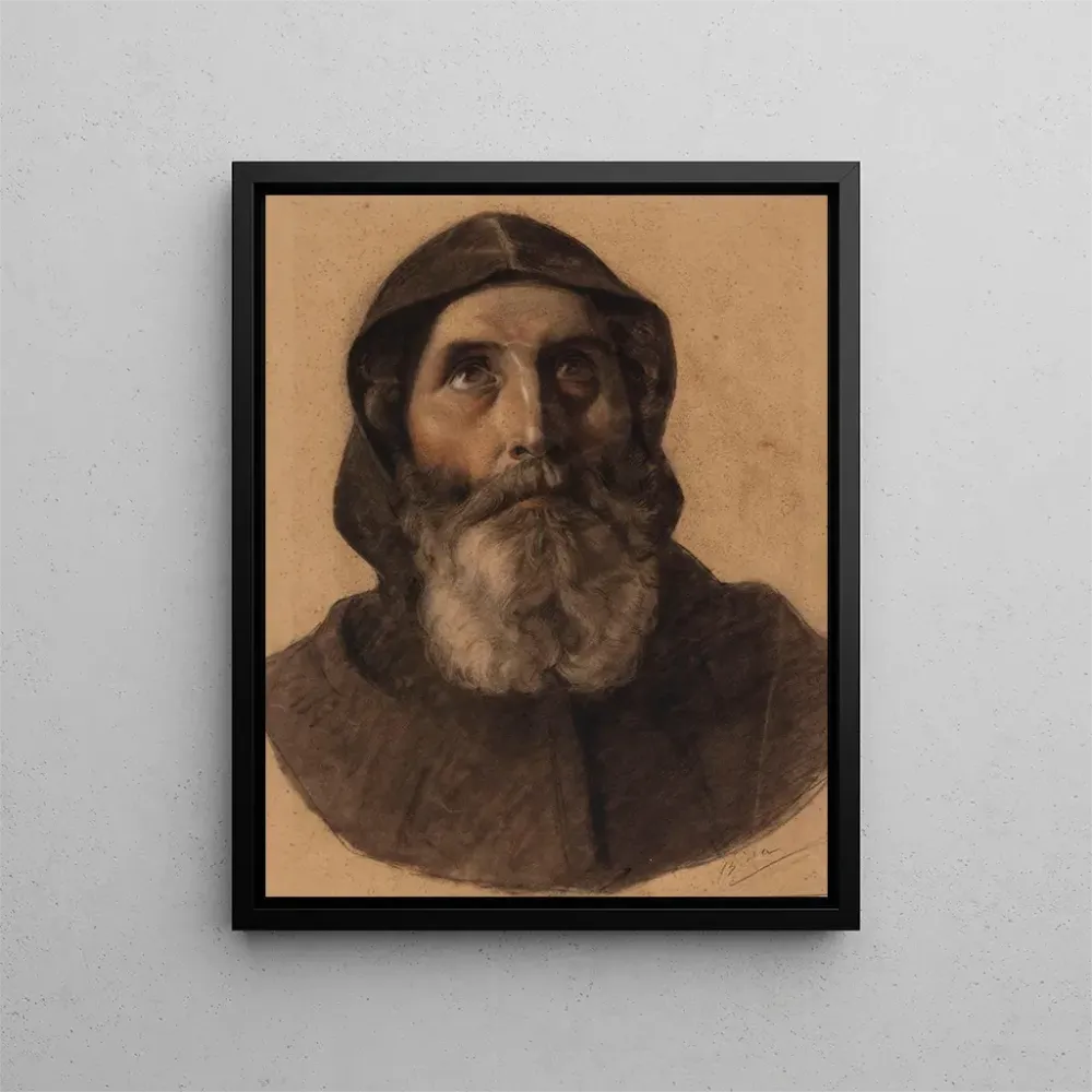 Gemälde Tête de moine barbu - Alexandre Bida | Kunstdruck