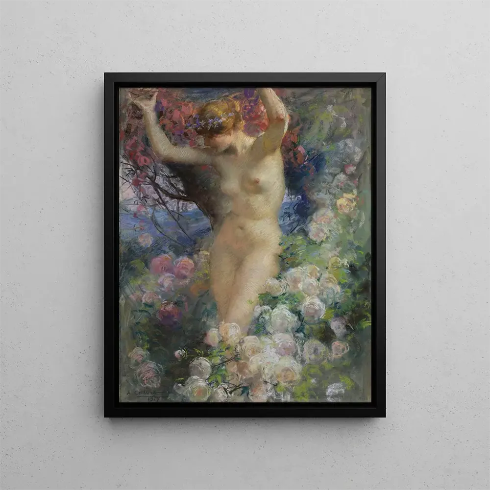 Gemälde Unter den Rosen - Antoine Calbet | Kunstdruck