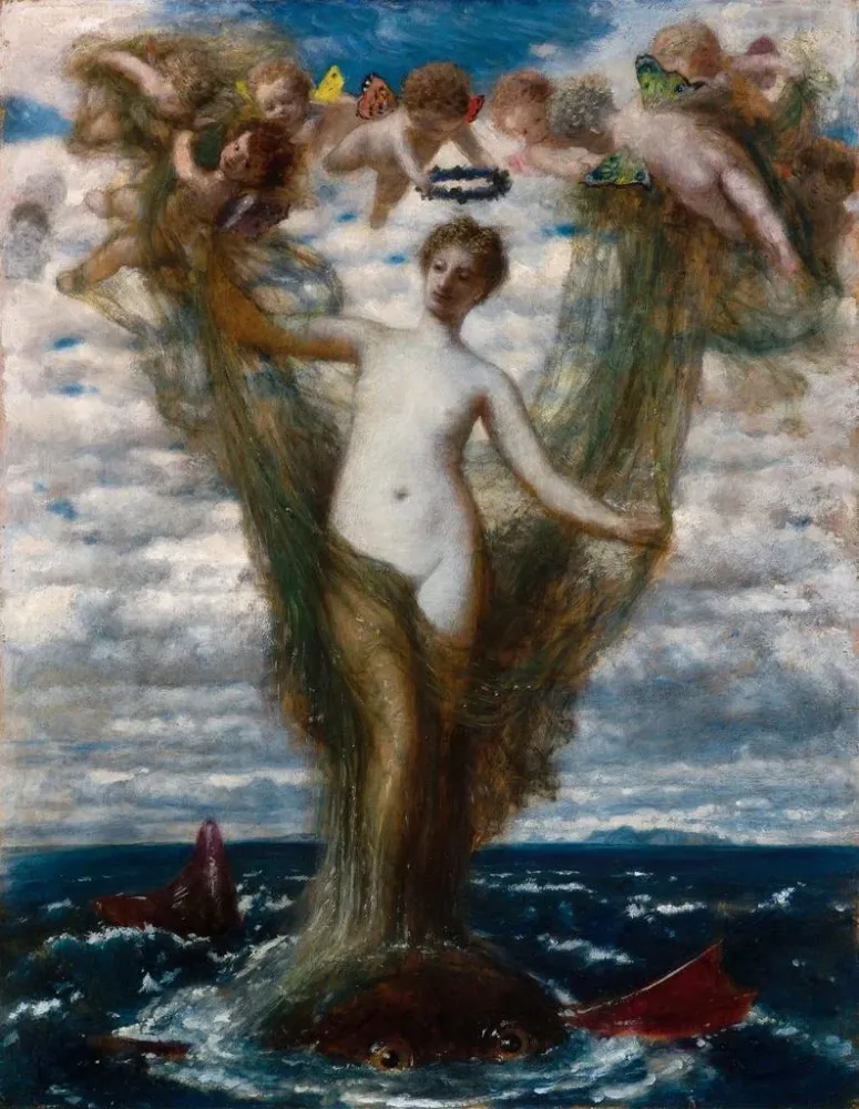 Gemälde Venus Anadyomene - Arnold Böcklin | Kunstdruck