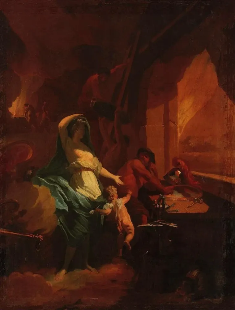 Gemälde Venus Vulcans Schmiede - Nach Jean-Baptiste Jouvenet | Kunstdruck
