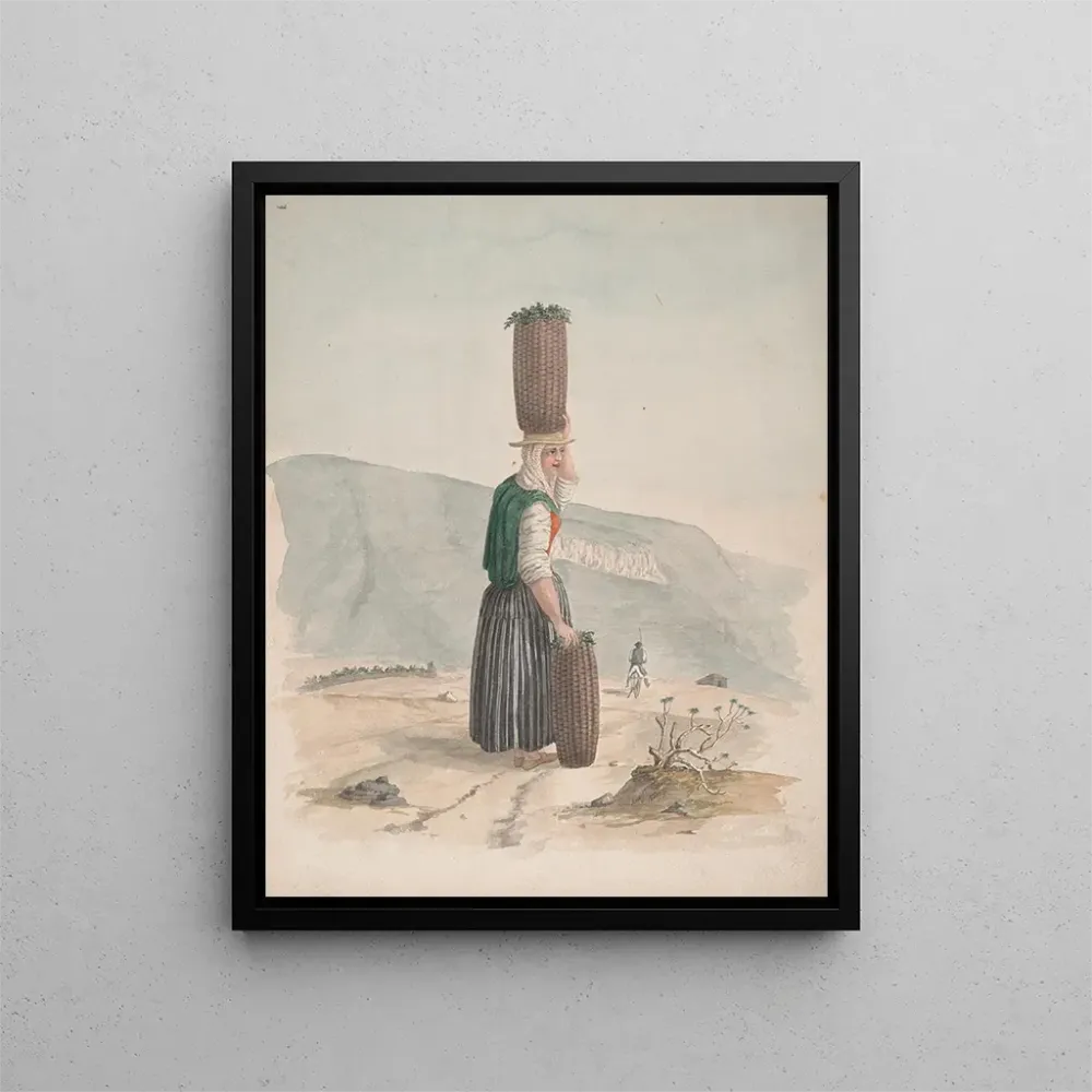 Gemälde Verkäufer von Holzkohle auf Teneriffa - Alfred Diston
