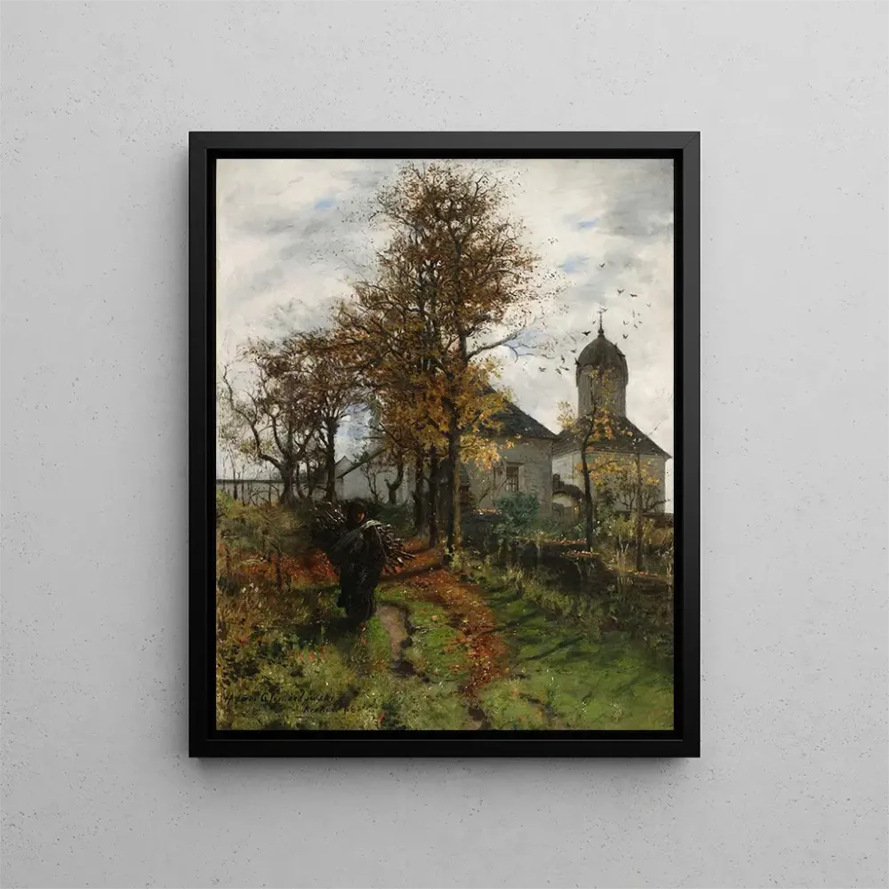 Gemälde Verlassene Pfarrhaus - Adam Chmielowski | Kunstdruck