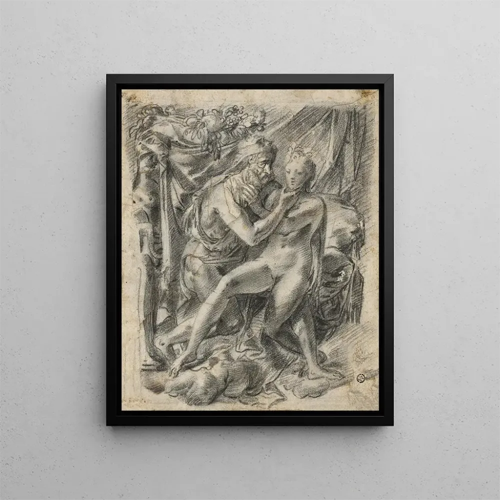 Gemälde Vertumne und Pomone - Anonym | Kunstdruck