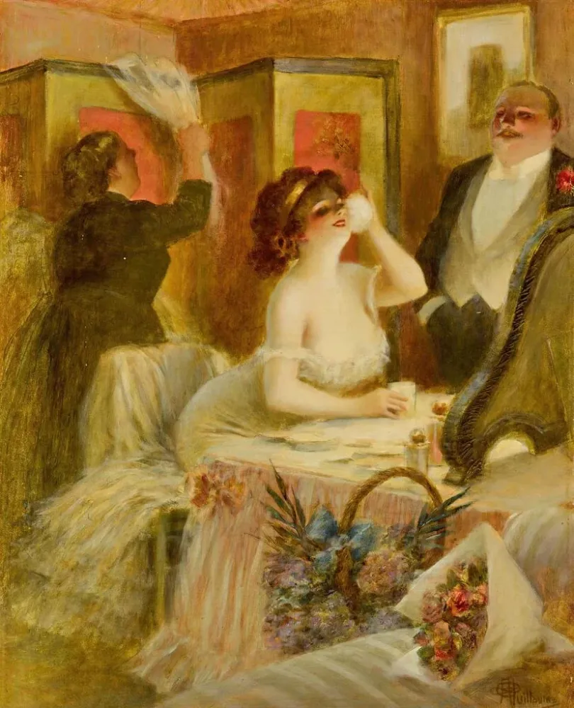 Gemälde Le Vestiaire - Albert Guillaume | Kunstdruck