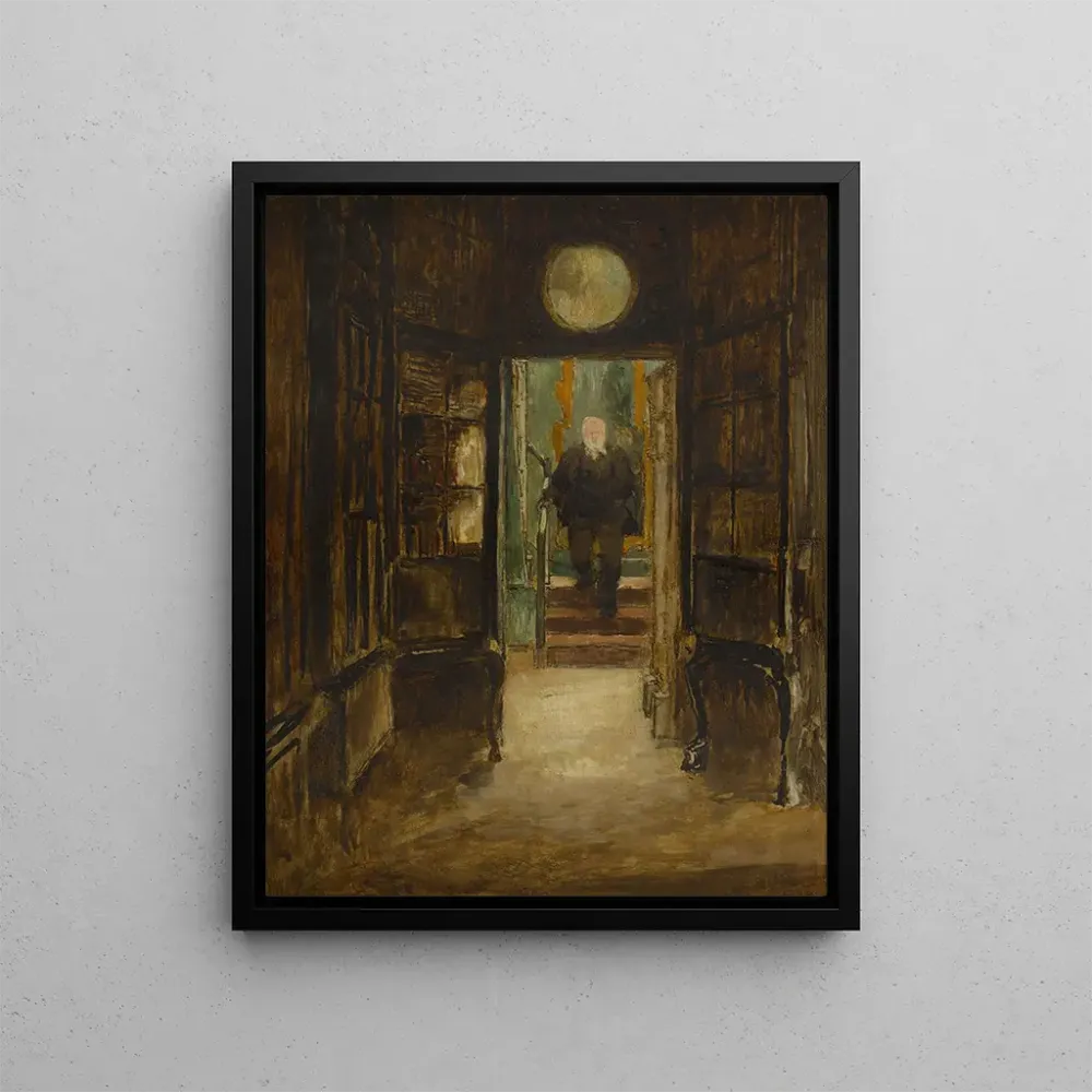 Gemälde Victor Hugo abstammend von seinem Arbeitszimmer, Hauteville House - Georges Hugo | Kunstdruck