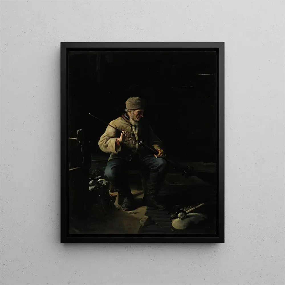 Gemälde Vor der Jagd - Adolf von Becker | Kunstdruck