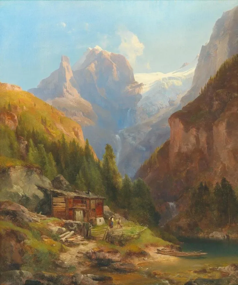 Gemälde Vue du Goldeck Kees - Anton Hansch | Kunstdruck