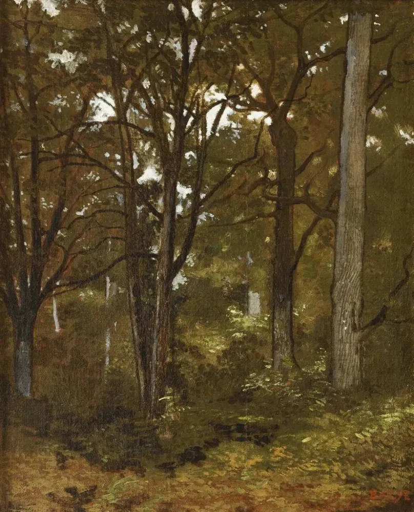 Gemälde Wald von Fontainebleau - Antoine-Louis Barye