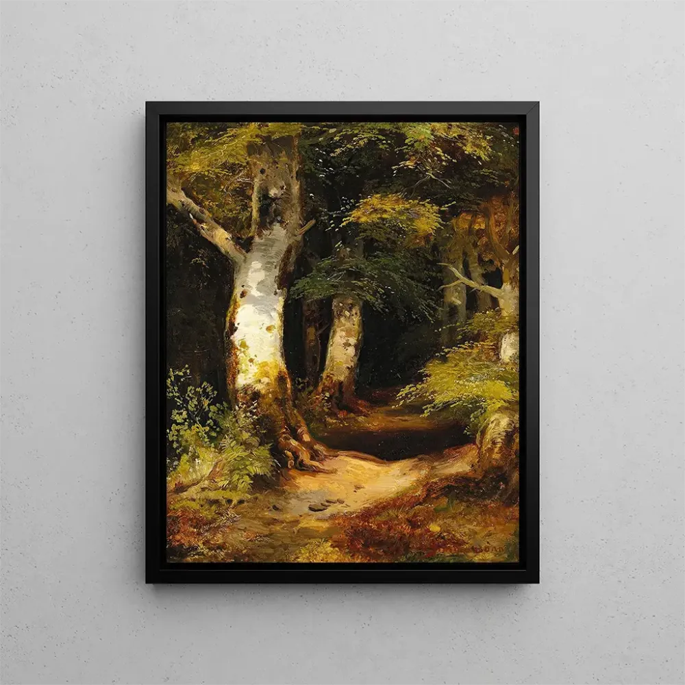 Gemälde Waldweg - Albert Zimmermann | Kunstdruck
