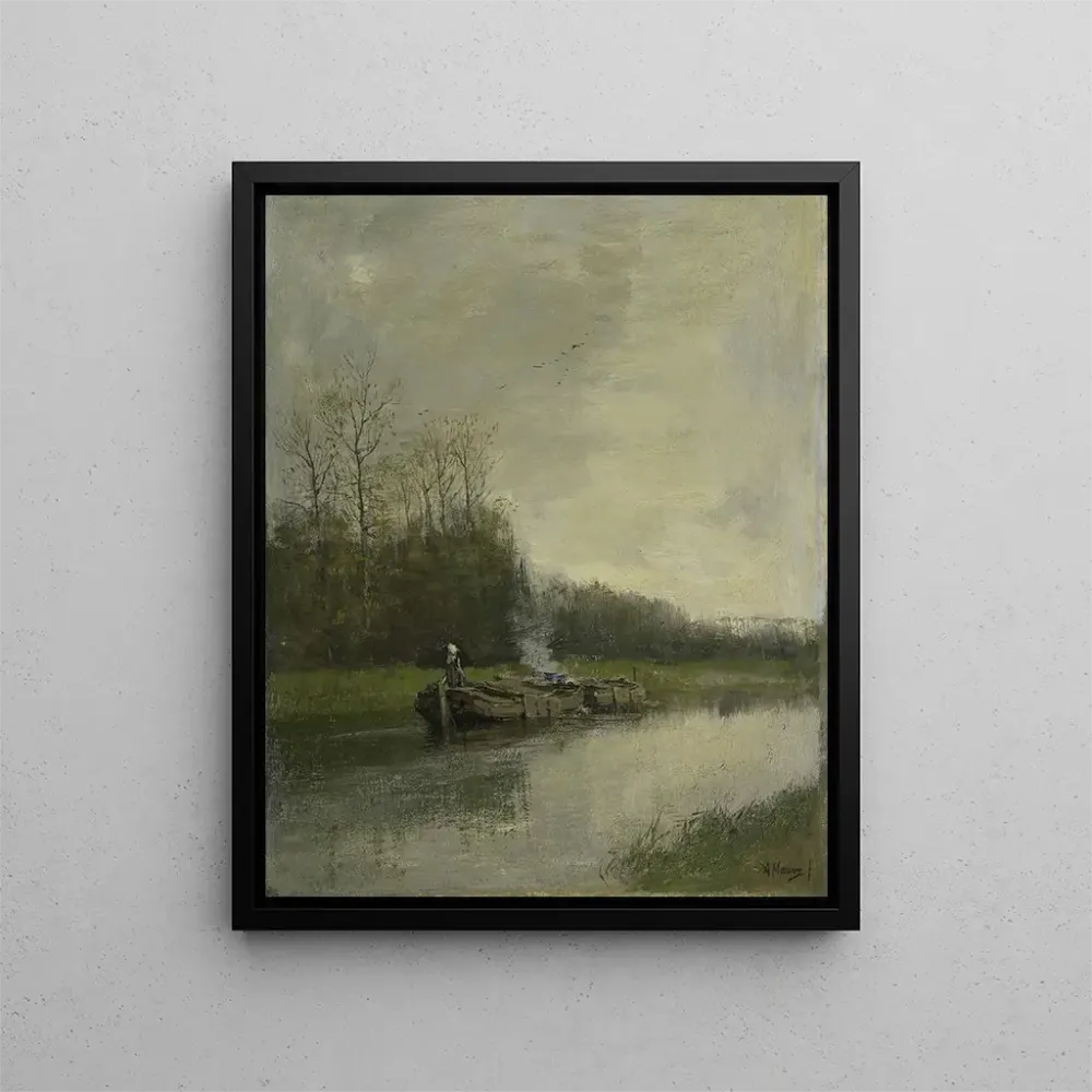 Gemälde Weg am Kanal - Anton Mauve | Kunstdruck