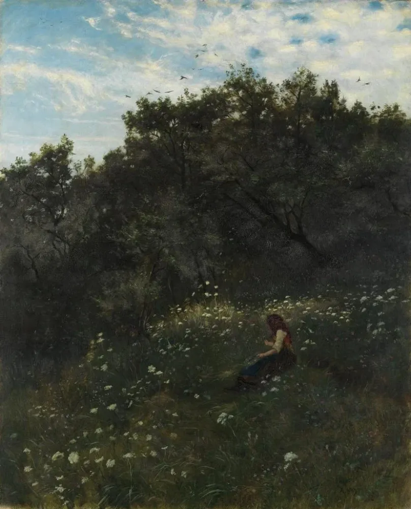 Gemälde Wiesenhang - Albert Lang | Kunstdruck