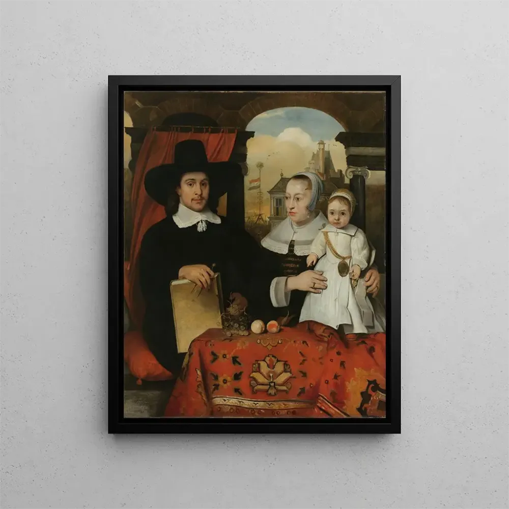 Gemälde Willem van der Helm c. 1625-75 Architekt der Stadt Leiden mit seiner Ehefrau Belytgen Cornelisdr van der Schelt d....