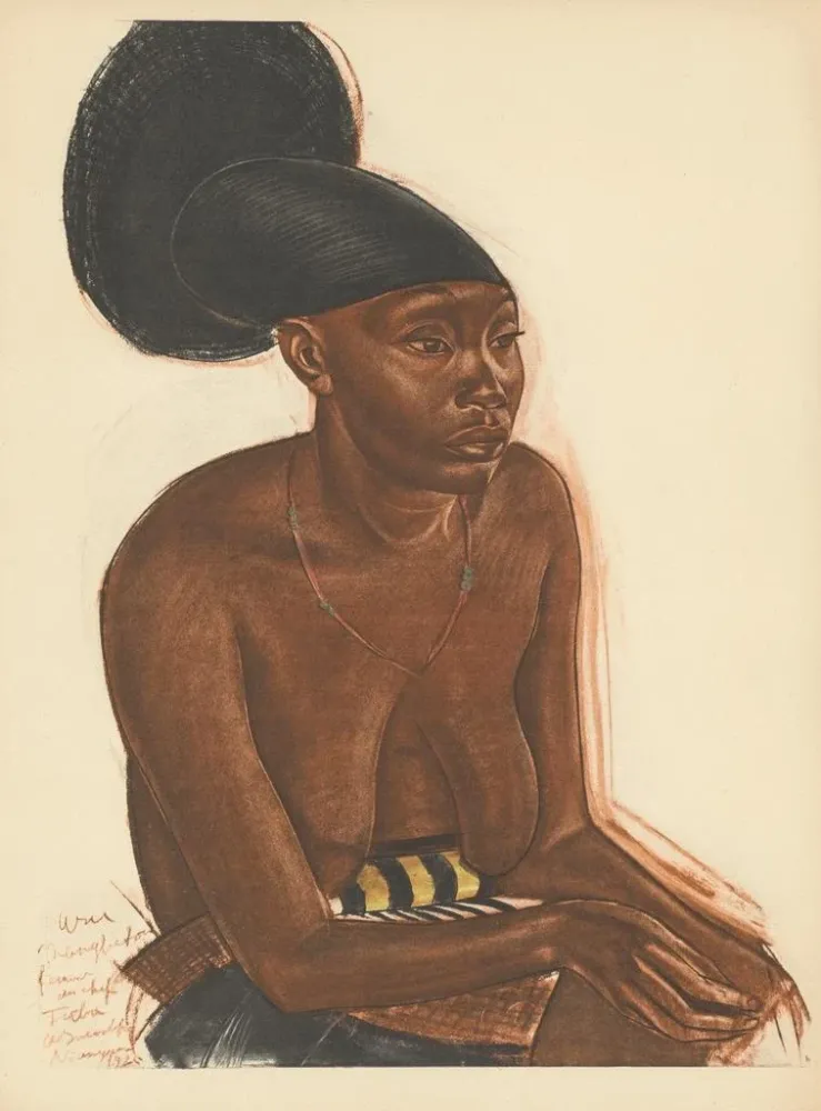 Gemälde Zeichnungen und Gemälde Afrikas pl. 32 - Alexandre Iacovleff | Kunstdruck