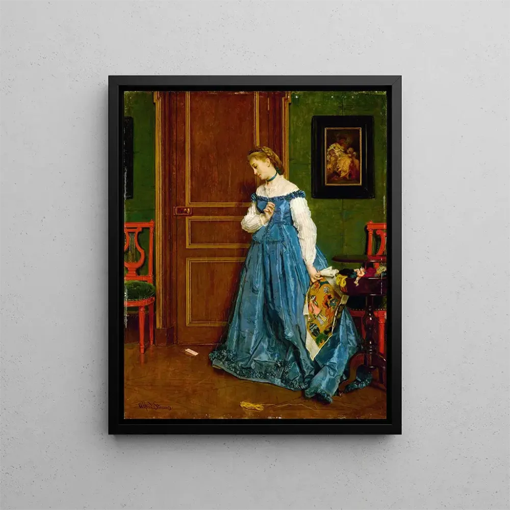 Gemälde Zögern Madame Monteaux - Alfred Stevens | Kunstdruck