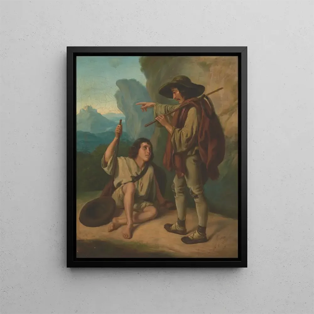 Gemälde Zwei Highlander - Antoni Kolberg | Kunstdruck