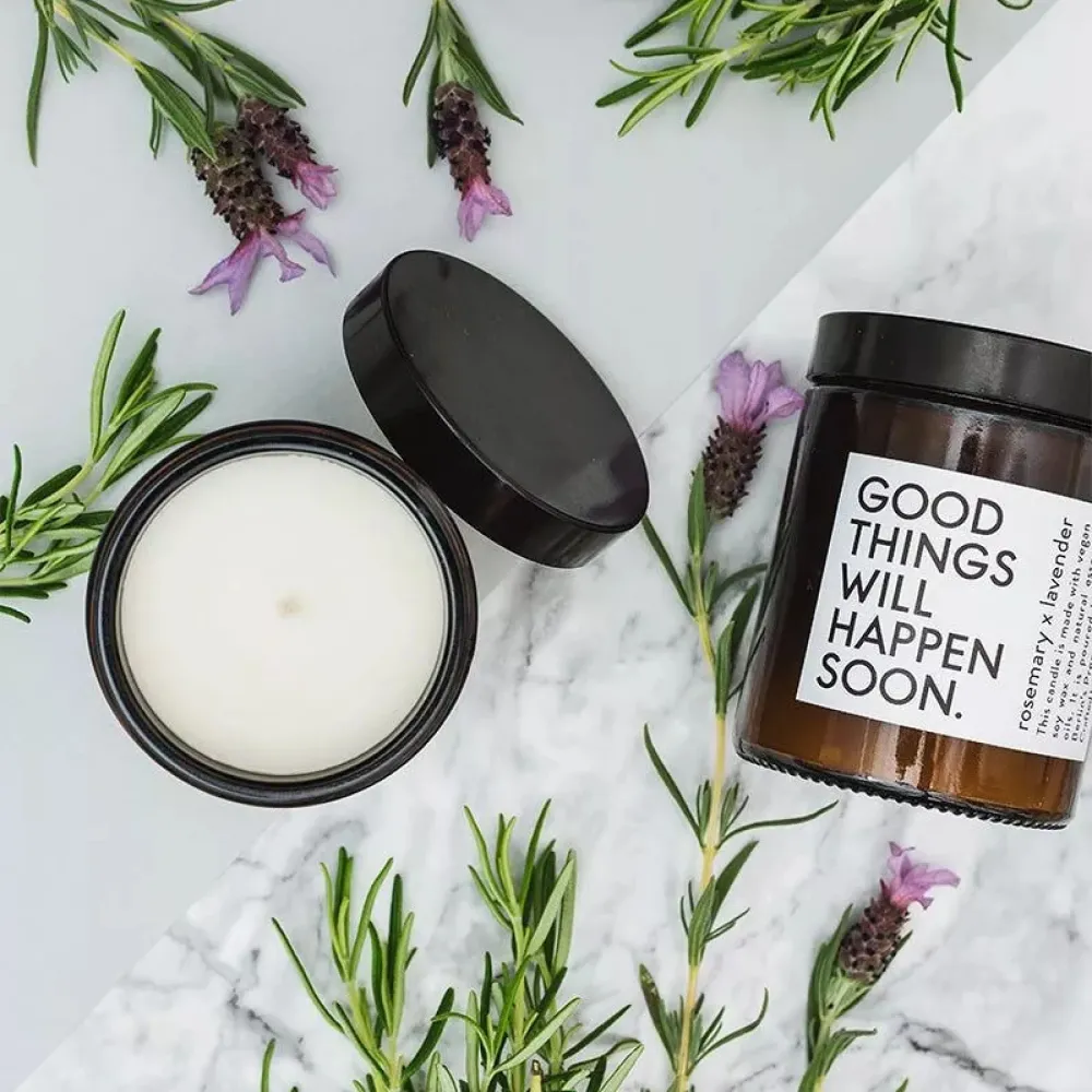 Good things X Rosmarin Lavendel Duftkerze