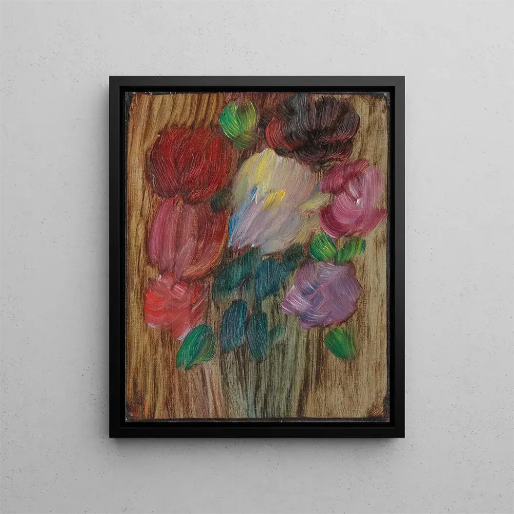 Großes Stillleben mit Pfingstrosen bei Dämmerung - Alexej von Jawlensky | Kunstdruck