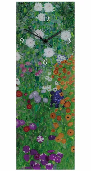Gustav Klimt: Wanduhr "Bauerngarten"