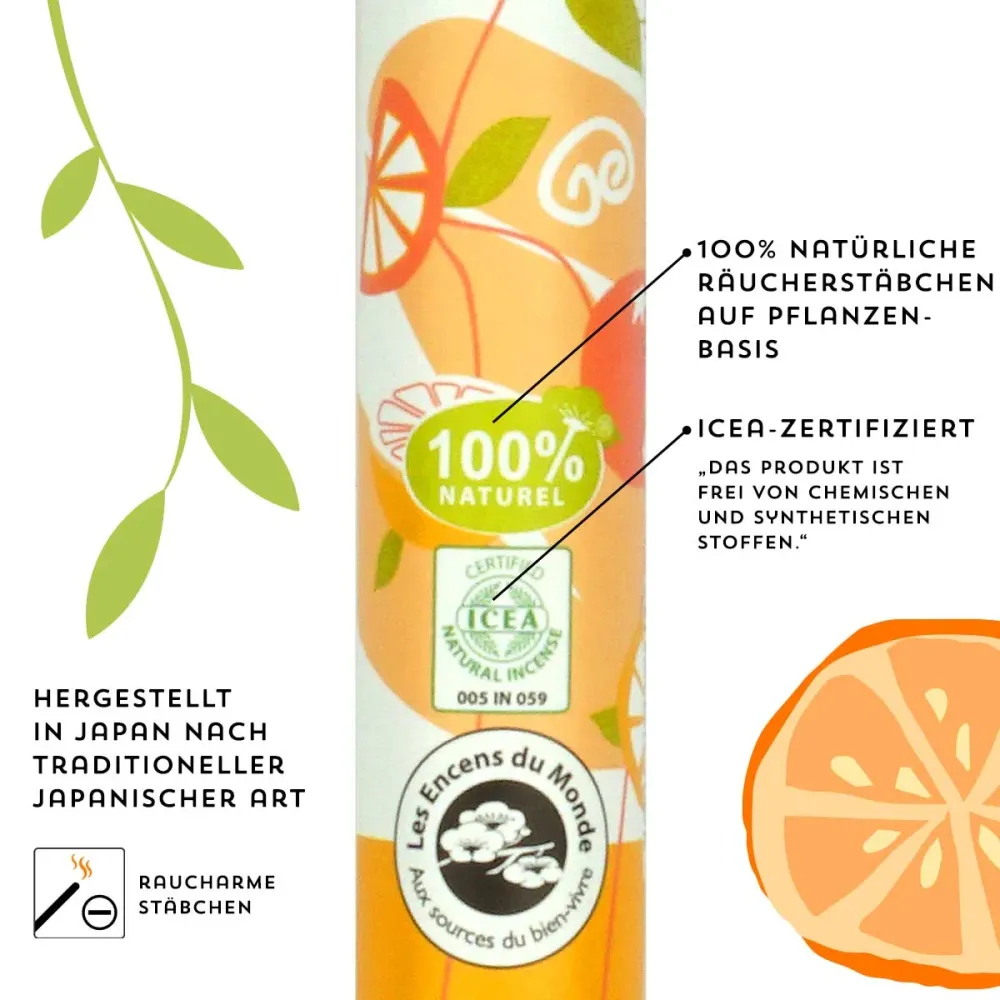 Herbosense Räucherstäbchen Orange Zimt