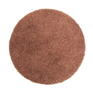 Hochflor Teppich 150 x 150 cm - braun