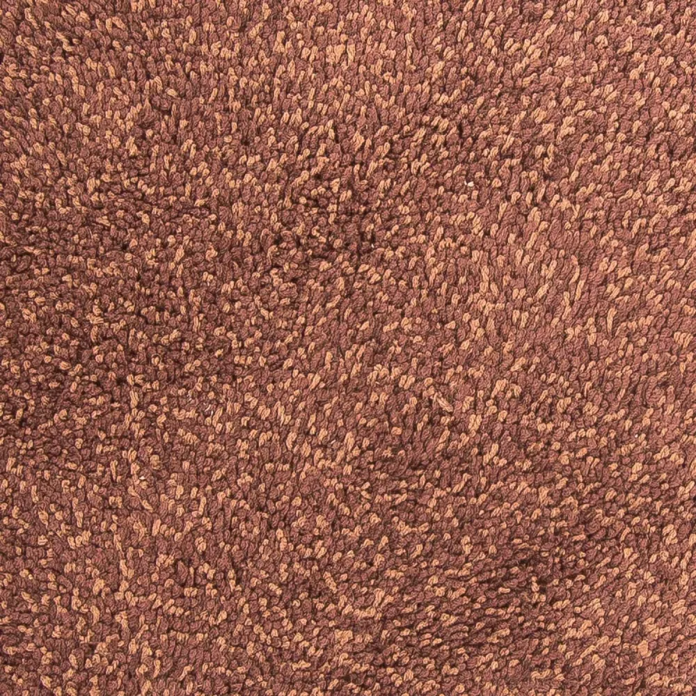 Hochflor Teppich 150 x 150 cm - braun