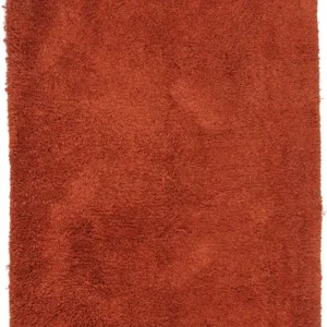 Hochflor Teppich 215 x 155 cm - rost
