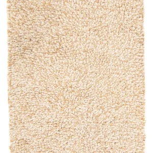 Hochflor Teppich - 90 x 60 cm - beige