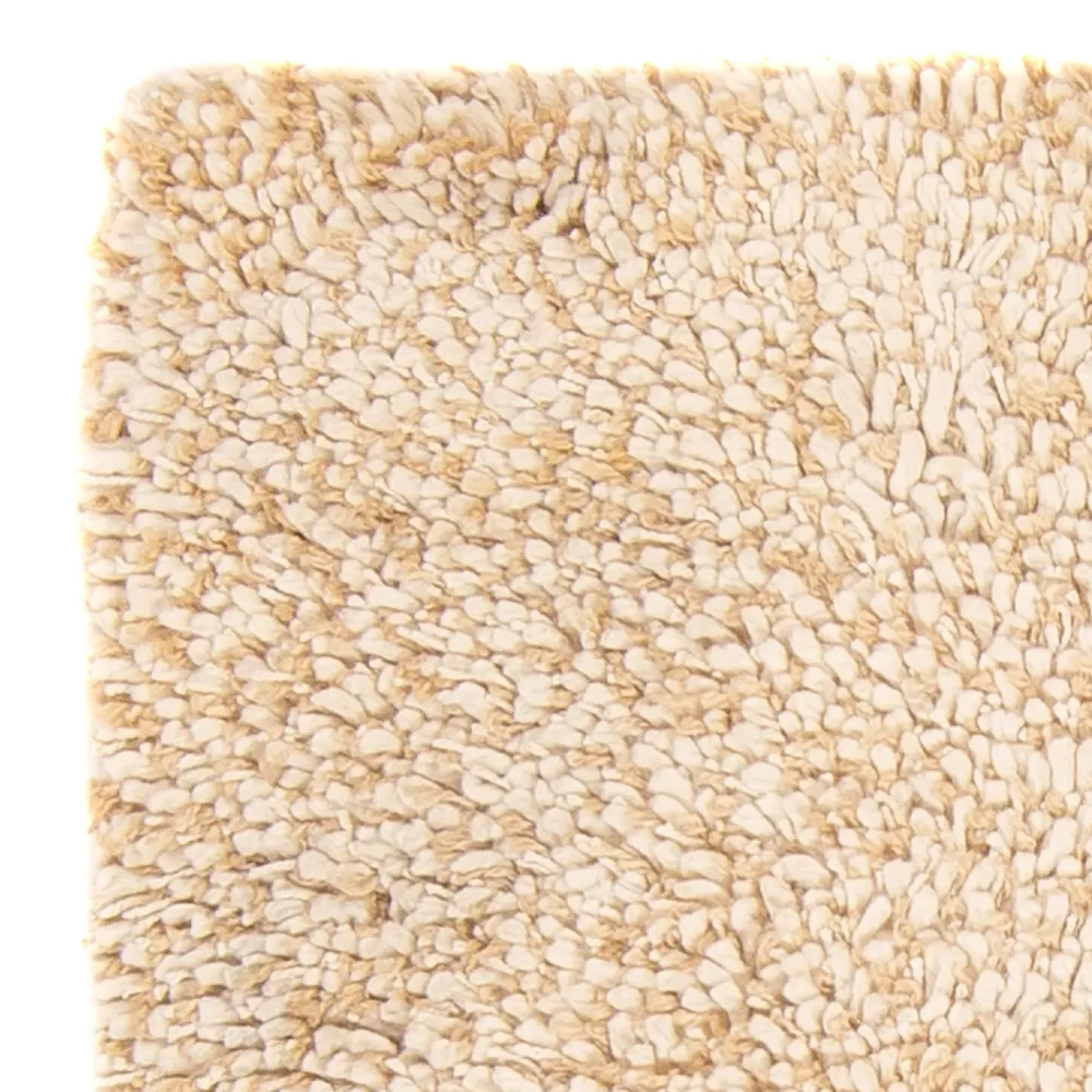 Hochflor Teppich - 90 x 60 cm - beige