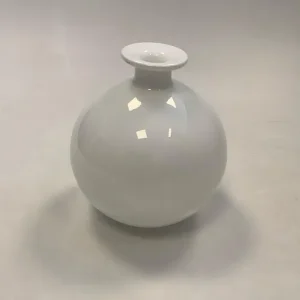 Holmegaard Carnaby Moderne Kugelvase weiß