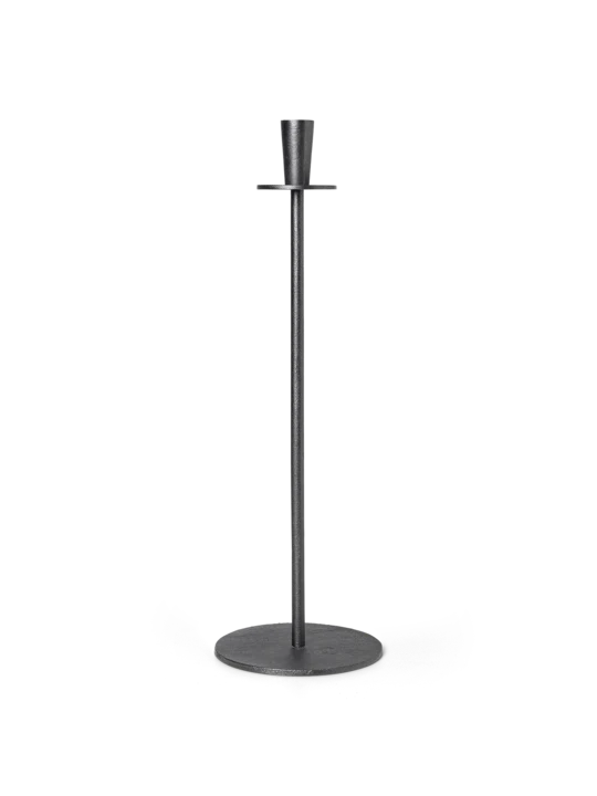 Hoy Casted Candle Holder Black