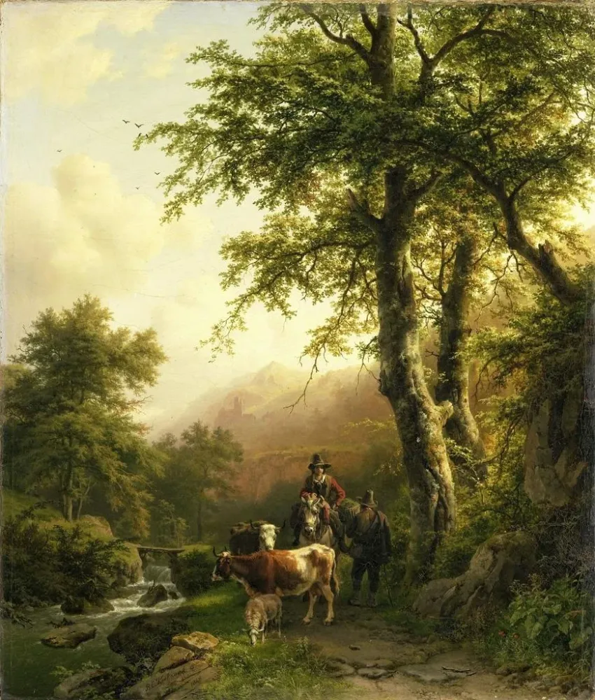 Italienisches Landschaftsgemälde - Barend Cornelis Koekkoek | Kunstdruck